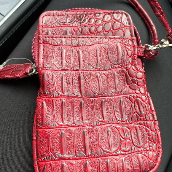 Fashion faux croc leather wrislet pouch card holder New - Picture 2 of 10